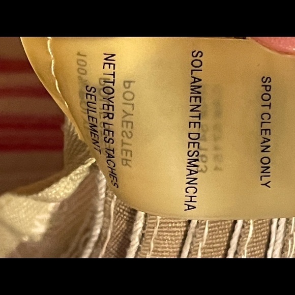 CALVIN Klein natural coral peach stripe summer hat. - Picture 4 of 12